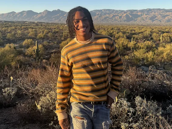 Headshot of Nick with the backdrop of the desert