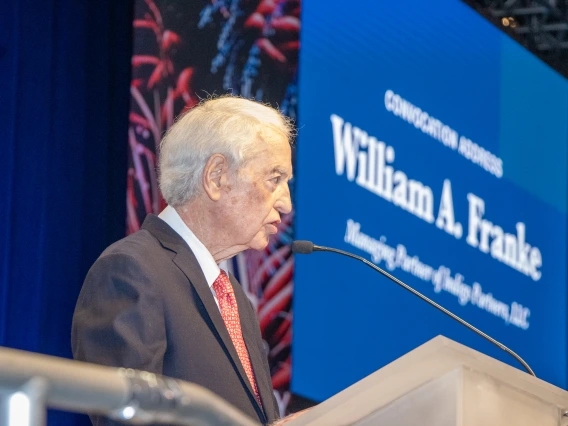 Bill Franke Giving Spring 2025 convocation address