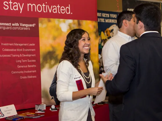 Student at Career Fair