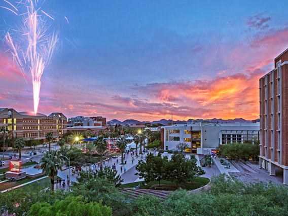 UA Mall fireworks 