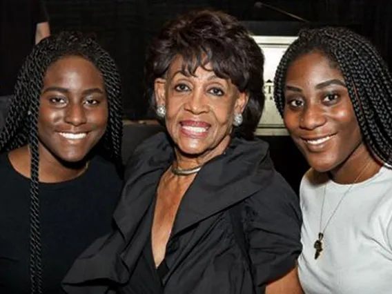 Photo of Pearl Craig with Maxine Waters