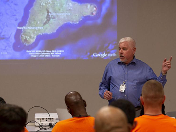 Terry Hunt Lecture in local prison