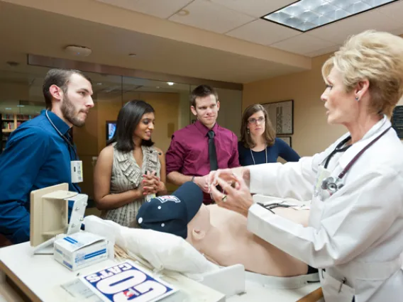 Students in orthopedic lab