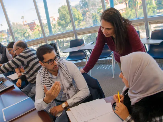 Student learning a lot from her mentor