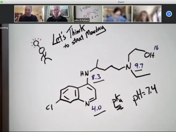 Virtual Chemistry Class with Dr John Pollard 