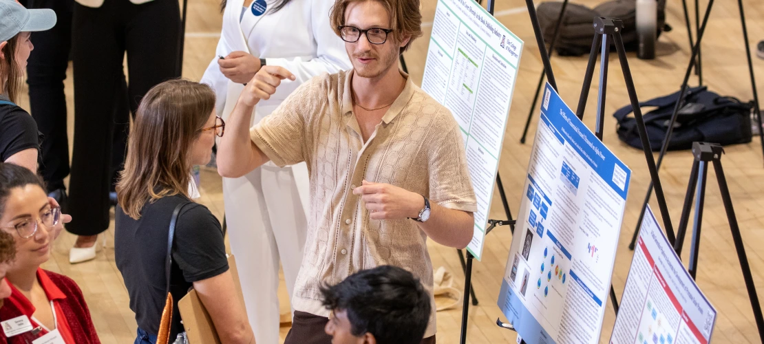Student shows work at Pinnacle 2024