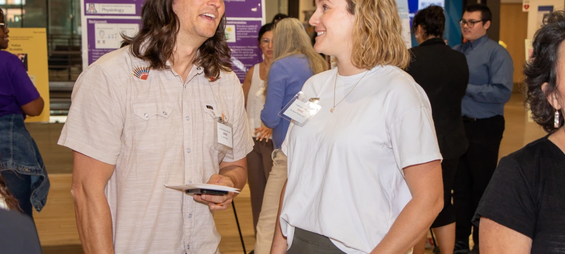 Student shows work at Pinnacle 2024