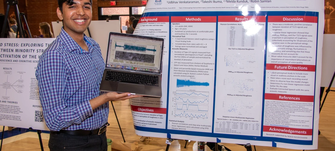 Student shows work at Pinnacle 2024
