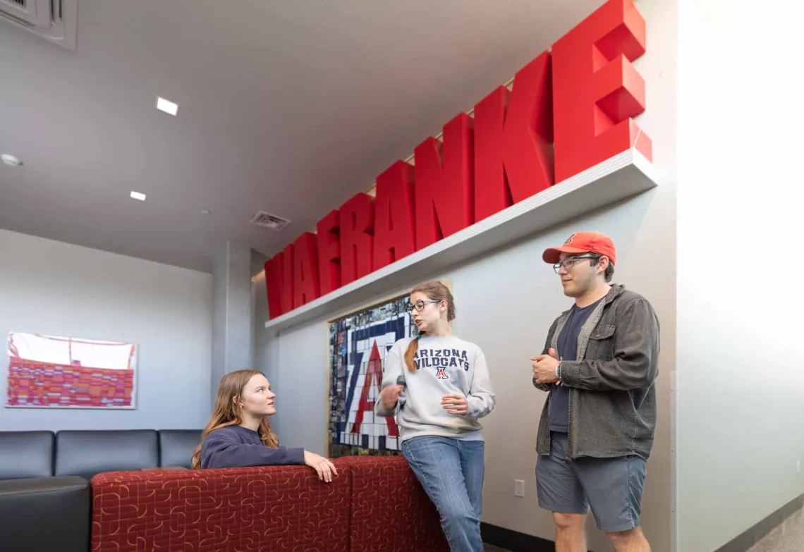 Students in Franke Lounge