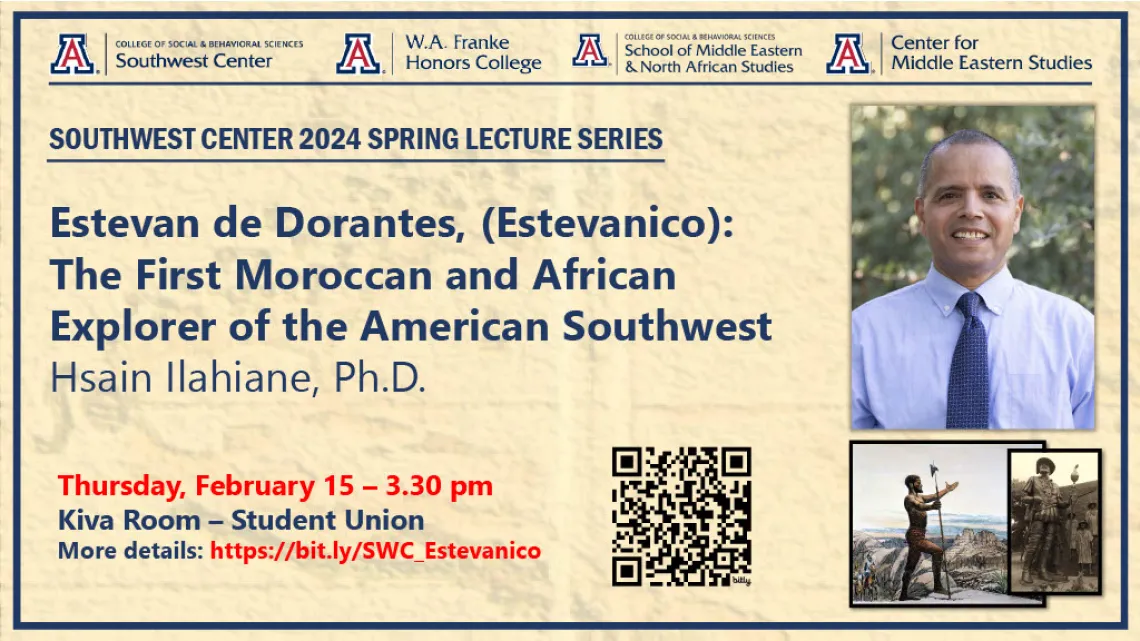 Flier for Hsain Ilhiane's southwest speaker series talk