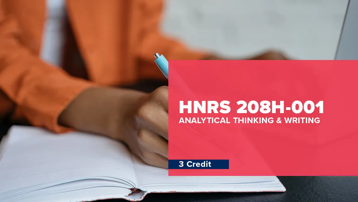 Header for Analytical Thinking & Writing