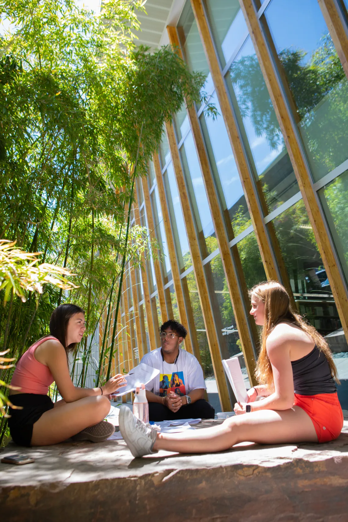 Students at the Poetry Center