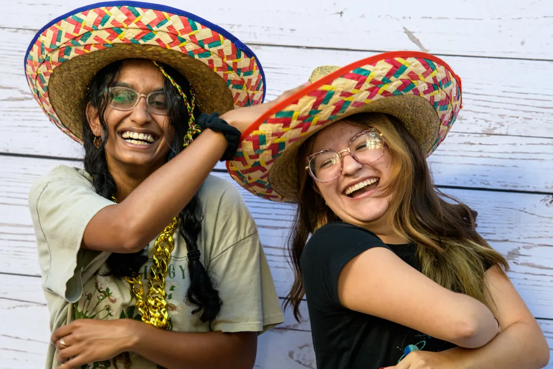 Students in sombreros
