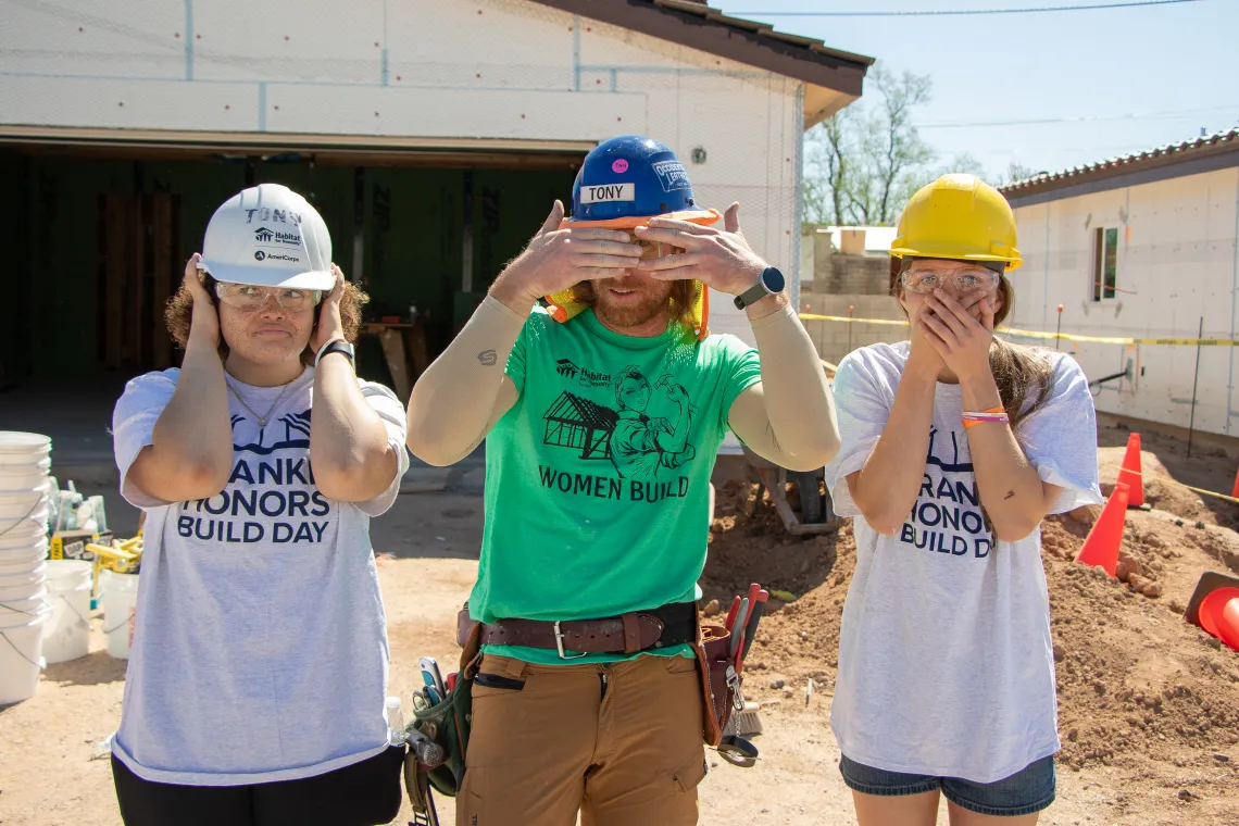 Students at Honors Build Day