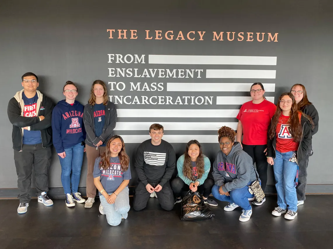 Students in Study Away at the Legacy Museum 