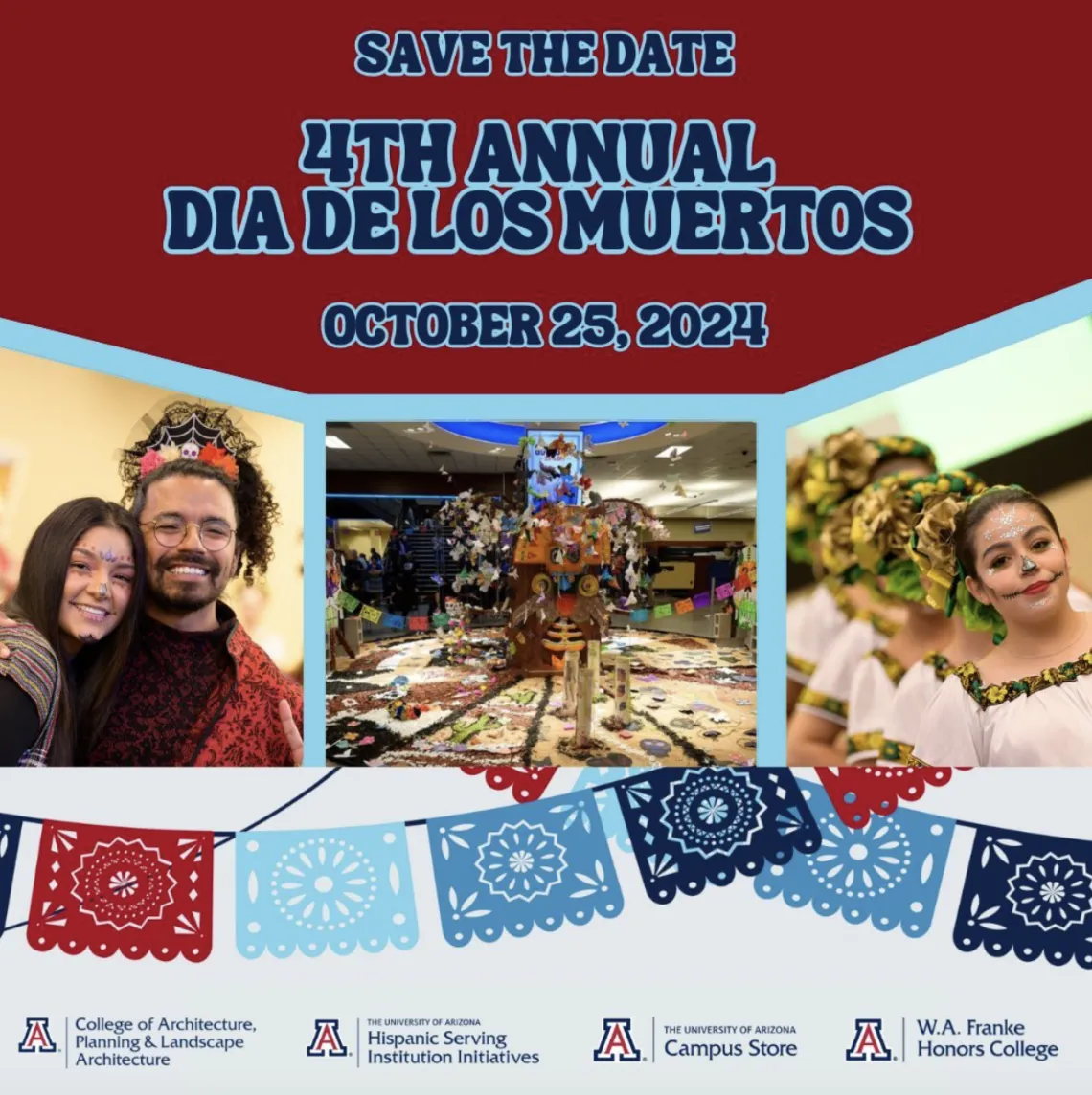 graphic reading 4th annual dia de los muertos, october 25, 2024