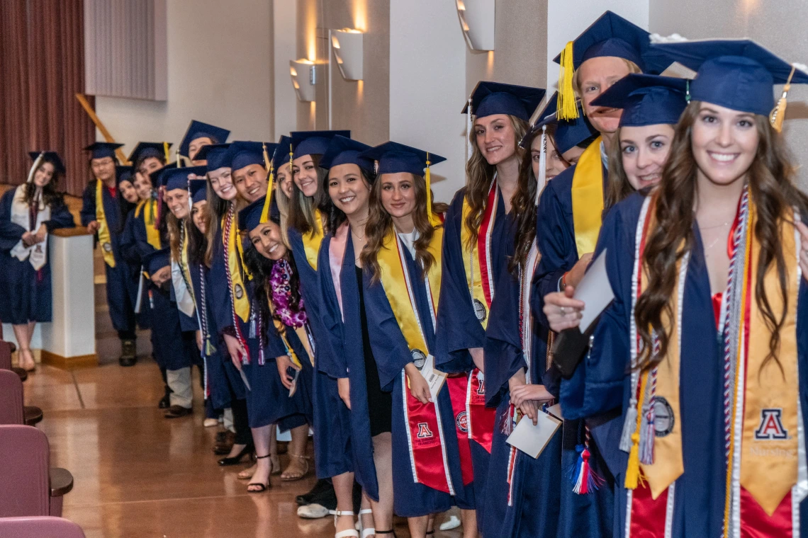 Students at convocation