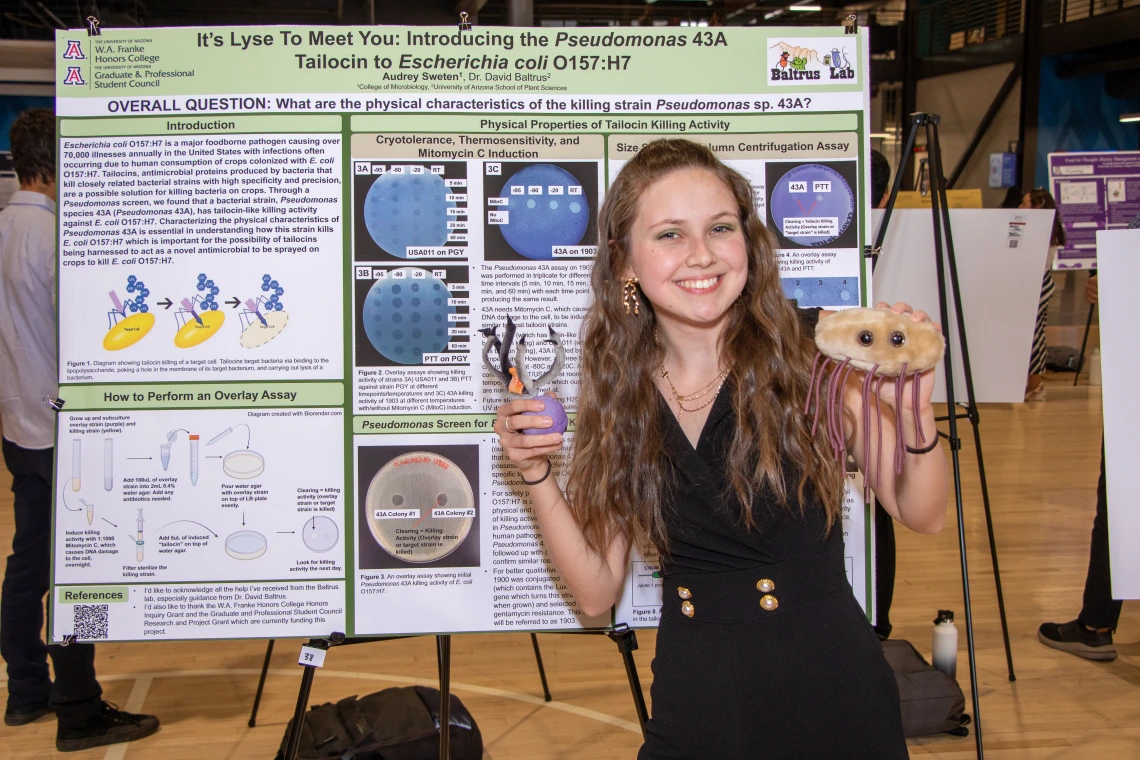 Student shows work at Pinnacle 2024