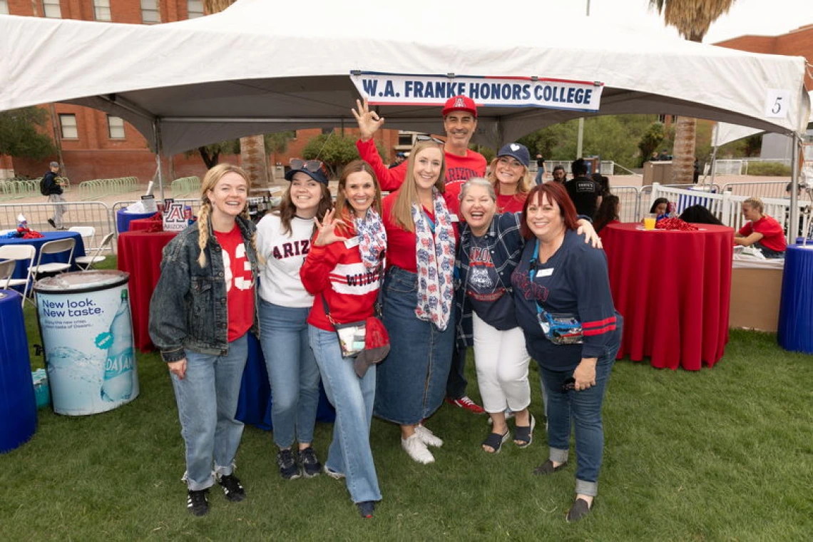 Staff celebrating at Homecoming
