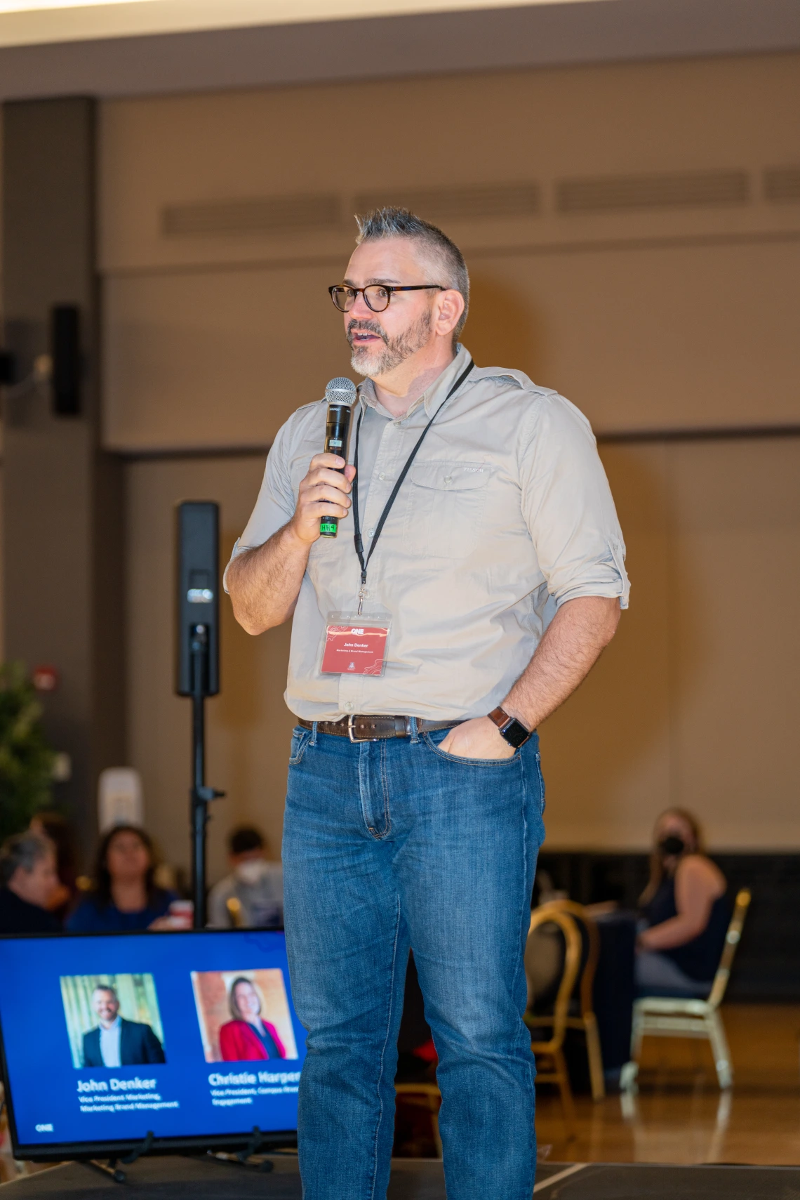 Man giving presentation