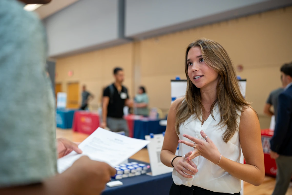 Student at STEM Career Fair