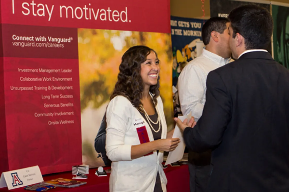 Student at Career Fair