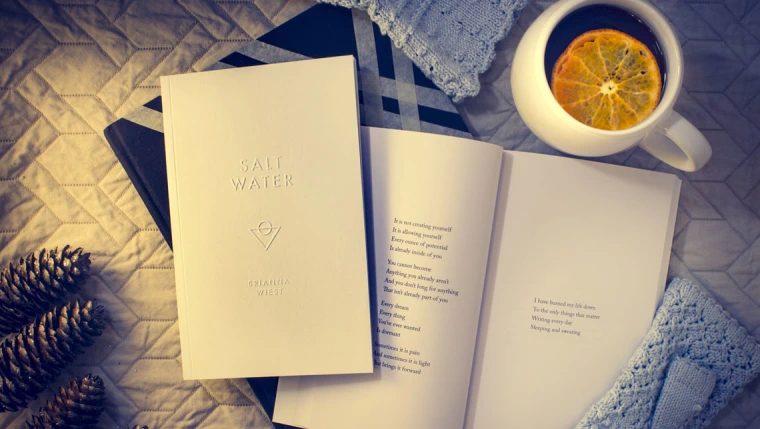 Book and cup of tea
