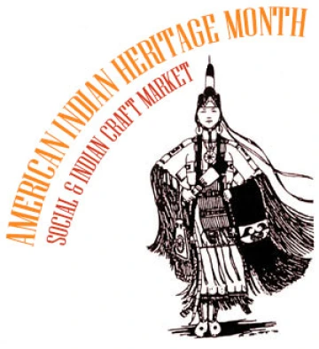 graphic reading Native American Heritage Month Social & Indian Craft Market