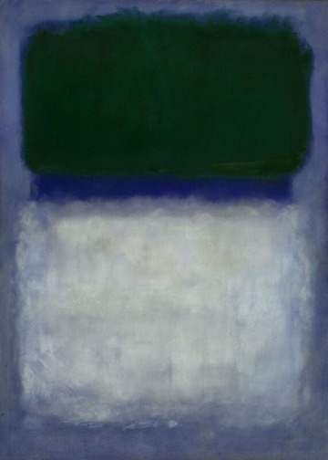 Rothko's green on blue painting