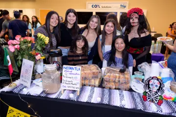 students at the annual day of the dead celebration