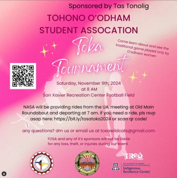 pink graphic that reads toka tournament