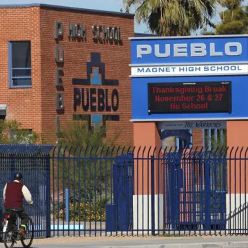 Outside of Pueblo High 