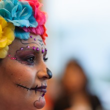 A participant in our Day of the Dead event.