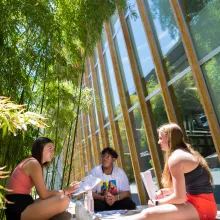 Students at the Poetry Center