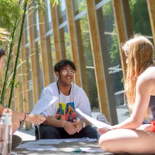 Franke Honors students discuss work outside of the Poetry Center