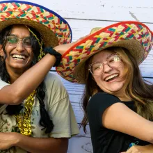 Students in sombreros