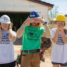 Students at Honors Build Day