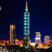 Taipei at night