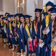 Students at convocation