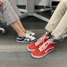 two people's shoes