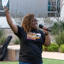 Dr. Cheree Meeks speaking