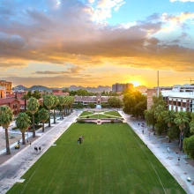 Sunset over the Mall